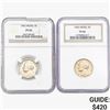 Image 1 : [2]1942 Jefferson Nickel NGC PF66