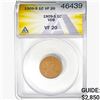 Image 1 : 1909-S VDB Wheat Cent ANACS VF20