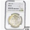 Image 1 : 1881-S Morgan Silver Dollar NGC MS66