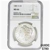 Image 1 : 1881-S Morgan Silver Dollar NGC MS66