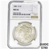 Image 1 : 1881-S Morgan Silver Dollar NGC MS66
