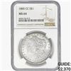 Image 1 : 1885-CC Morgan Silver Dollar NGC MS64