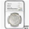 Image 1 : 1902 Morgan Silver Dollar NGC MS64