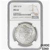 Image 1 : 1891-S Morgan Silver Dollar NGC MS62