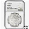 1879-S Morgan Silver Dollar NGC MS63
