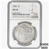 1902 Morgan Silver Dollar NGC MS63