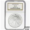 Image 1 : 1993 Silver Eagle NGC MS69