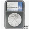 Image 1 : 2018 Silver Eagle NGC MS70