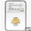 Image 1 : 1926 Sesquincentennial $2.50 Gold Quarter Eagle NGC MS62