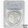 Image 1 : 1887 Morgan Silver Dollar PCGS MS64