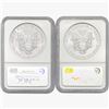 Image 2 : 1995-1997 [2] Silver Eagle NGC MS69