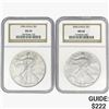 Image 1 : 1996-2003 [2] Silver Eagle NGC MS69