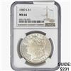 Image 1 : 1880-S Morgan Silver Dollar NGC MS64