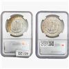Image 2 : [2] 1884 & 1886 Morgan Silver Dollar NGC MS63