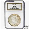 Image 1 : 1923 Silver Peace Dollar NGC MS63
