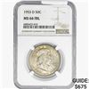 Image 1 : 1953-D Franklin Half Dollar NGC MS66 FBL