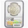 Image 2 : 1884-CC Morgan Silver Dollar NGC MS61