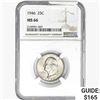 Image 1 : 1946 Washington Silver Quarter NGC MS66