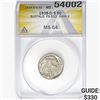 Image 1 : 1938-D/S Buffalo Nickel ANACS MS64 FS-512 OMM-2