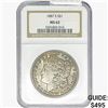Image 1 : 1887-S Morgan Silver Dollar NGC MS62