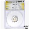 Image 1 : 1959 Roosevelt Dime ANACS MS65 FSB