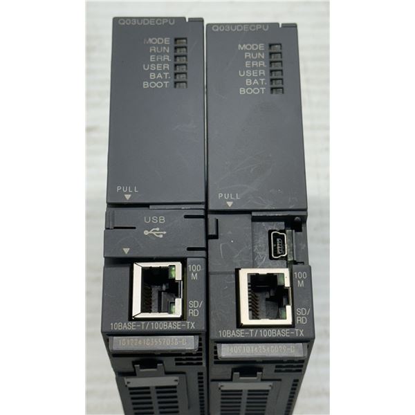 (2) Mitsubishi #Q03UDECPU CPU Units