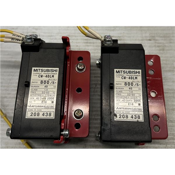 (2) Mitsubishi #CW-40LM Current Transformers