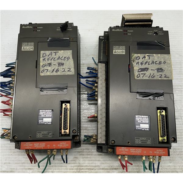 (2) Mitsubishi #A0J2HCPU Programmable Controllers