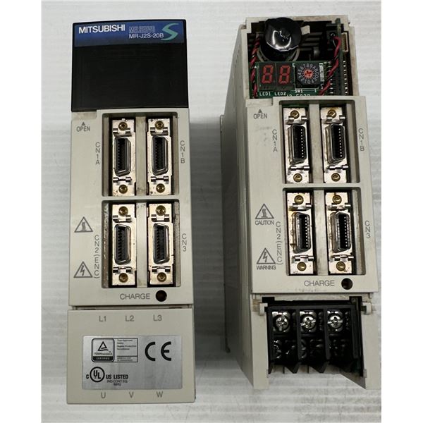 (2) Mitsubishi #MR-J2S-20B AC Servo Drivers