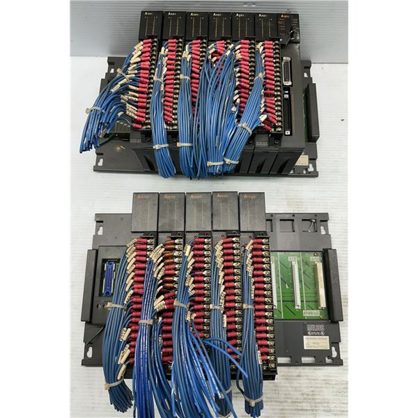 Lot of (2) Mitsubishi Racks w/Power Supplies & Modules