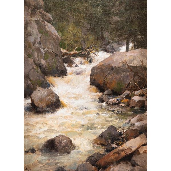 Mark Boedges, oil on canvasboard