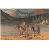 Image 1 : Oscar Berninghaus, vintage lithograph Tomar Jacob Hileman, hand colored prints