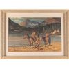 Image 2 : Oscar Berninghaus, vintage lithograph Tomar Jacob Hileman, hand colored prints
