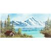 Image 1 : Bob Ross, oil on canvas