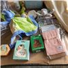 Image 2 : NEW BABY BASKET, INCLUDES BLANKETS, PLUSH RATTLES, BIBS (ALL ORGANIC), CASTING KIT, TEETHERS AND MOR
