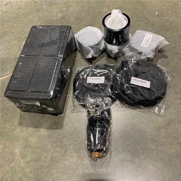 CAR DOOR SILL TAPE, WINDOW SHADES, SINK STRAINERS AND FOAM WEDGES