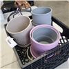 Image 2 : CRATE OF CERAMIC FLOWER POTS