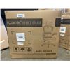 Image 1 : NEW ECCONITURE HIGH BACK EXECUTIVE MESH BACK OFFICE CHAIR WITH LUMBAR SUPPORT, WHITE/ GREY RETAIL $3
