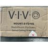 Image 2 : BLACK ELECTRIC FLIP DOWN/SWIVEL CEILING TV MOUNT