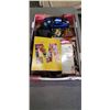 Image 1 : TRAY OF MATTELL WHOLESALE CATALOG, HOT WHEELS CATALOG AND MORE