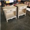 Image 1 : 2 MALCOLM FRENCH PROVINCIAL SINGLE DRAWER NIGHTSTANDS