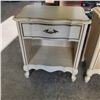 Image 2 : 2 MALCOLM FRENCH PROVINCIAL SINGLE DRAWER NIGHTSTANDS