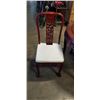 Image 2 : ROSEWOOD CLAWFOOT DINING TABLE WITH 4 MATCHING CHAIRS