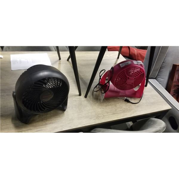 PINK FAN AND HONEYWELL FAN