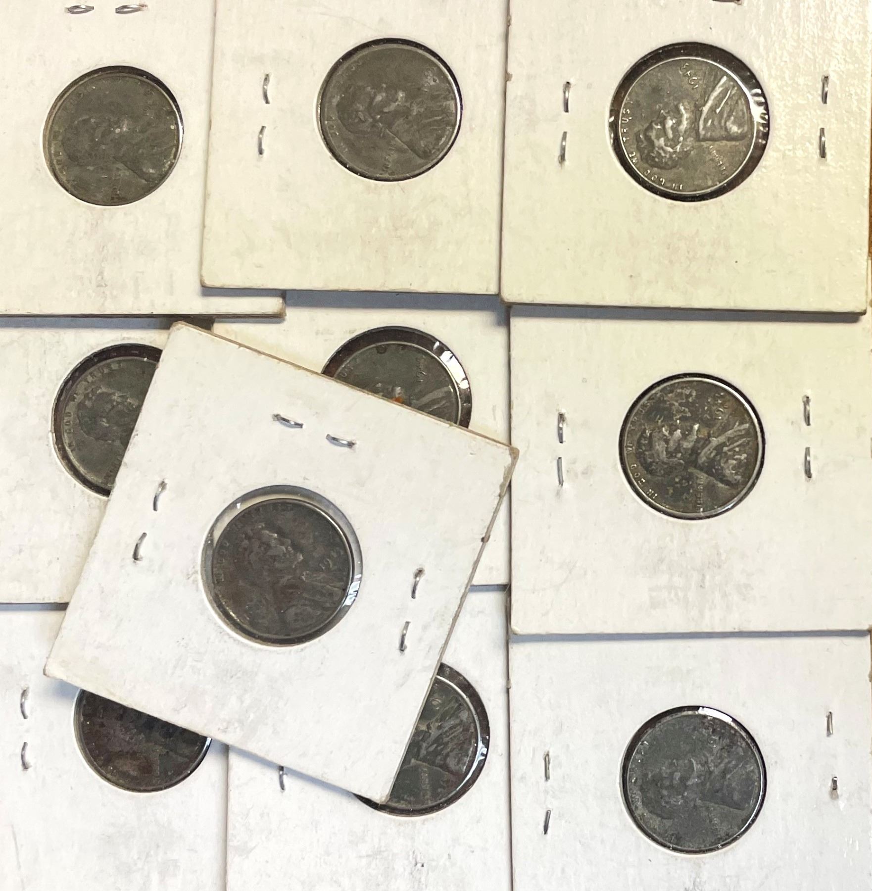 TEN 1943 Steel Lincoln Pennies