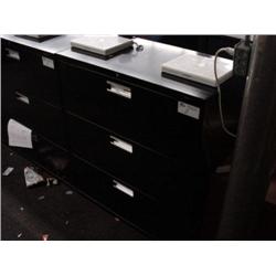 Black 3 Drawer Lateral File Cabinet