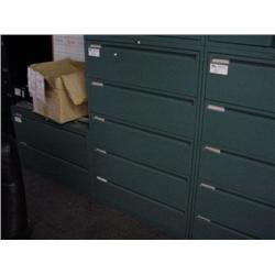 Blue Krug Industries 5 Drawer Lateral