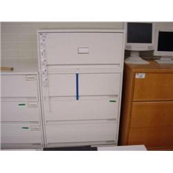 White 5 Drawer Lateral File Cabinet