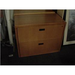 Honey Maple 36" 2  Drawer Lateral File Cabinet