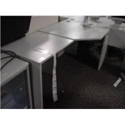 Grey L- Shape Desk